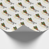 201.木馬とソリを持ち帰る ラッピングペーパー (角)