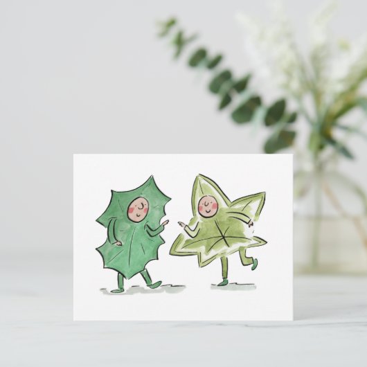 201.柊と蔦 ポストカード (スタンド正面)