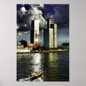 201.柱と水車 ポスター (正面)