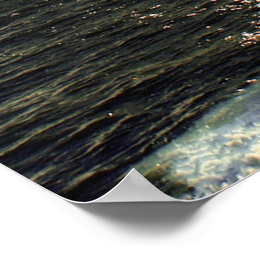 201.柱と水車 ポスター (角)