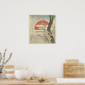 201.梅と日の出 ポスター (キッチン)