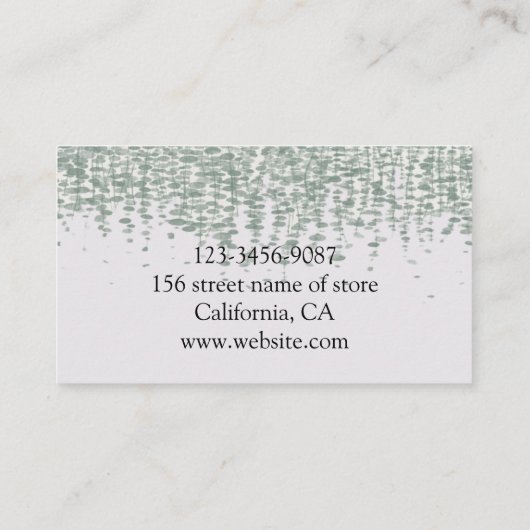 201.植物 名刺 (裏面)