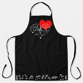 201.歌うハート エレガント エプロン (正面)