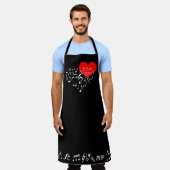 201.歌うハート エレガント エプロン (着用した状態)