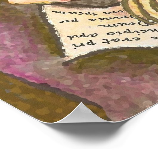 201.母親と祖母を連れた子イエス ポスター (角)