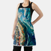 201.氷と魚の抽象芸術 エプロン (インサイチュ)