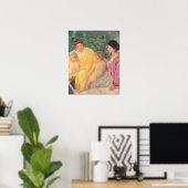 201.泳ぐか二人の母親とその子供たち ポスター (ホームオフィス)