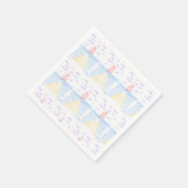 201.灯台と桟橋のペーパーナプキン スタンダードカクテルナプキン (角)