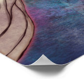 201.猫とフクロウのかわいいアート ポスター (角)