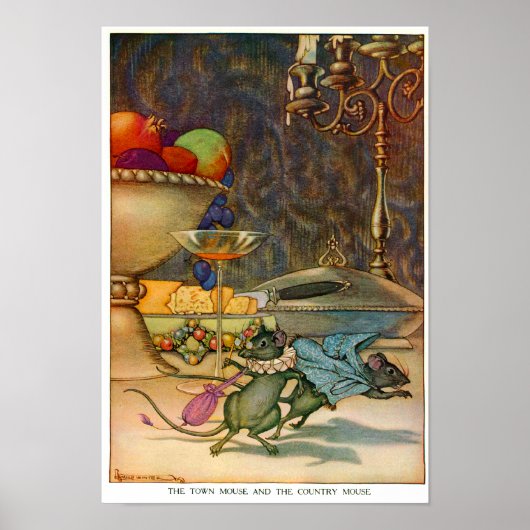 201.町のネズミと田舎のネズミ ポスター (正面)