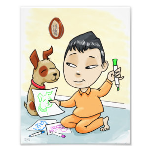 201.画家と彼の策略 フォトプリント