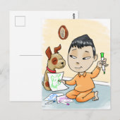 201.画家と彼の策略 ポストカード (正面/裏面)