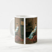 201.画家の妻とセッター犬 コーヒーマグカップ (正面左)