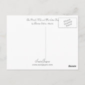 201.画家の妻とセッター犬 ポストカード (裏面)