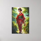 201.着物の道 キャンバスプリント (正面)