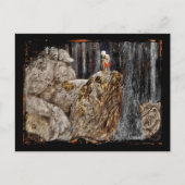 201.石のトロールを持つ子供たち ポストカード (正面)