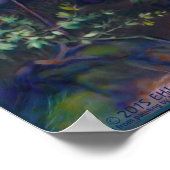 201.羊の絵画キャンバスを探す ポスター (角)