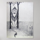 201.臆病ライオン ポスター (正面)