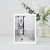 201.臆病ライオン ポストカード (スタンド正面)