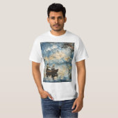 201.舟に乗った漁師たち Tシャツ (正面フル)