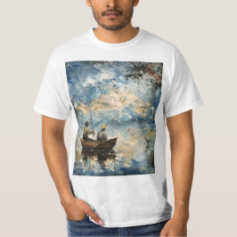 201.舟に乗った漁師たち Tシャツ