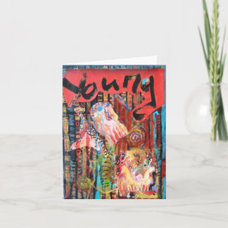 201.若者と落ち着かない人 カード