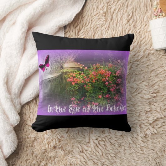 201.見る人の目に クッション (ブランケット)