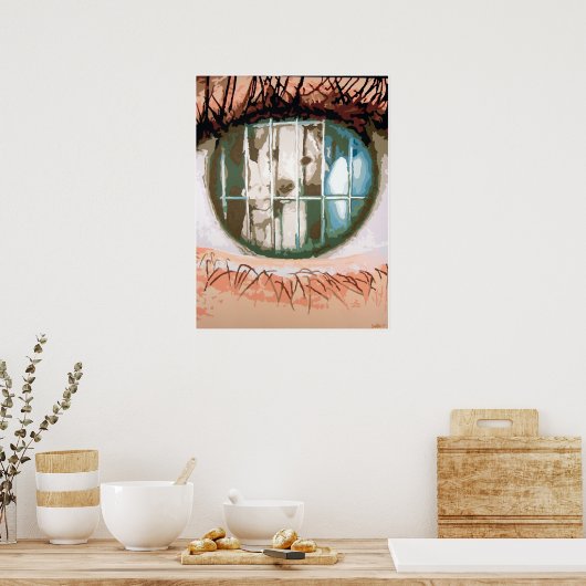 201.見る人の目に ポスター (キッチン)