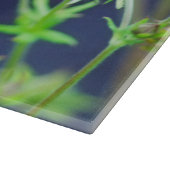 201.赤い花を持つミツバチ カッティングボード (角)