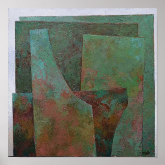 201.赤と緑 ポスター (正面)