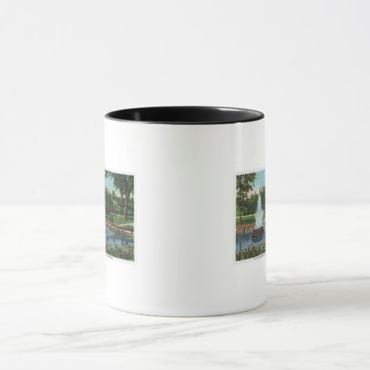 201.電気の噴水と滝 マグカップ (中央)