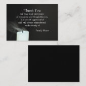 201.風とロウソクのサンキューカード ノートカード (正面/裏面)