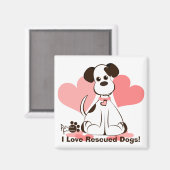 201.飼い犬のダフネ マグネット (正面/裏面)