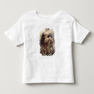 201.馬に乗った若い女性 トドラーTシャツ