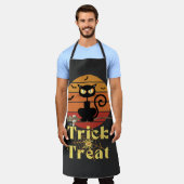 201.魔女ネコのトリックまたはトリートアドベンチャー エプロン (着用した状態)