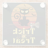 201.魔女ネコのトリックまたはトリートアドベンチャー ガラスコースター (裏面)