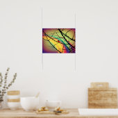 201.鳥と虹 ポスター (キッチン)