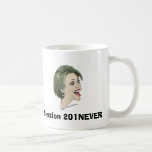 201Neverでヒラリーに投票 コーヒーマグカップ