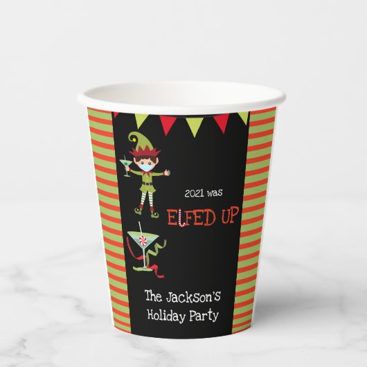 202はカクテルおもしろいパーティーChristmas I 紙コップ (正面)