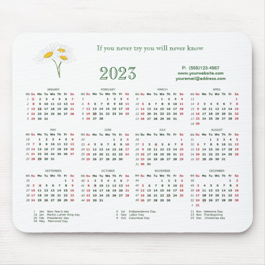 202もし一度も試してみないマウスパッド マウスパッド (正面)