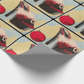 2020いけな年の女絵画子クリスマス ラッピングペーパー (角)