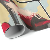 2020いけな年の女絵画子クリスマス ラッピングペーパー (ロールコーナー)