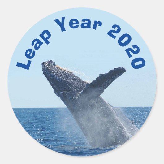2020うるう年 ラウンドシール (正面)
