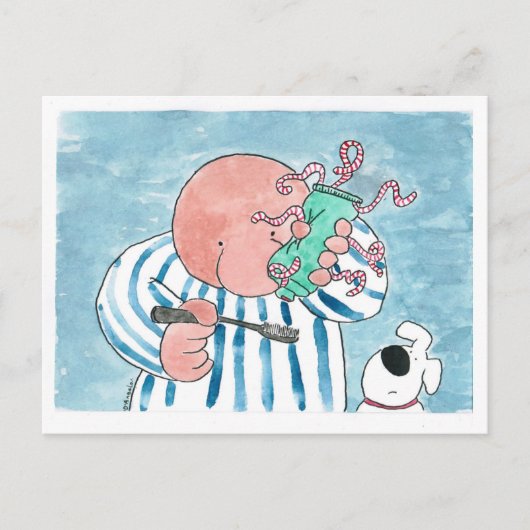 2020おもしろいクリスマスカード シーズンポストカード (正面)