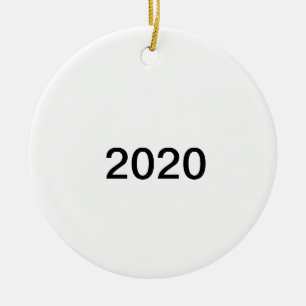 2020おもしろいシンプル飾りなしコヴィッドクリスマス セラミックオーナメント