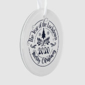 2020おもしろいフェスティバルホリデーフォトクリスマス オーナメント (正面)