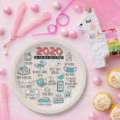 2020おもしろい年の検疫の忘れパーティー ペーパープレート (パーティー)