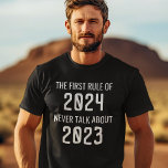 2020おもしろい年の規則を話さない| 2021 Tシャツ<br><div class="desc">2021おもしろい年のは、「2021年の第1ルーユーモアのあるル、2020年については語らない」という引用文を取り上げた。</div>