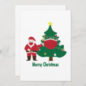 2020おもしろい年クリスマスサン飾タ·ツリー シーズンカード (正面/裏面)