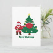 2020おもしろい年クリスマスサン飾タ·ツリー シーズンカード (スタンド正面)